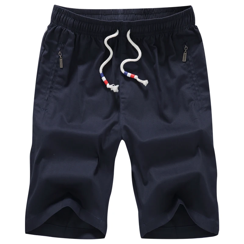 Новая брендовая одежда бордшорты повседневные мужские шорты для пляжа обшитые мужские шорты быстросохнущие летние однотонные Полиэстеровые Большие размеры M-4XL