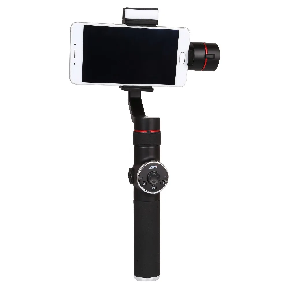  AFI V5 3-axis Mobile Phone Stabilizer Portable Handheld Gimbal Fill Light Selfie Stick