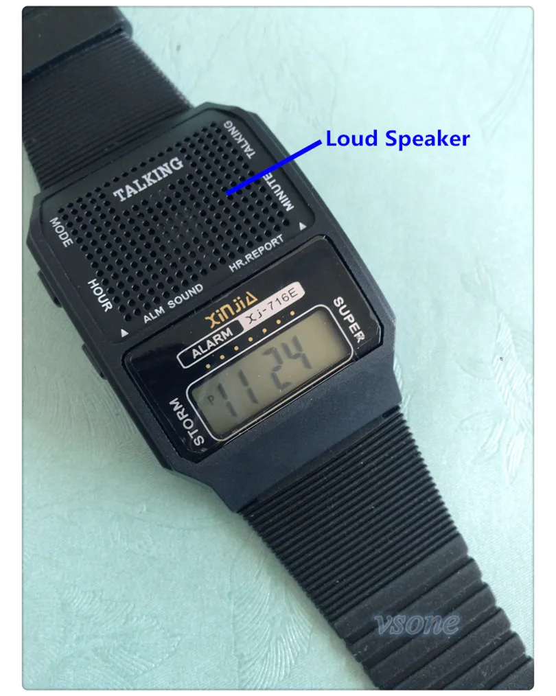 Английские говорящие часы унисекс многофункциональные для слепых электронные спортивные часы прямоугольной формы с будильником