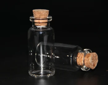 

200pcs 24*52mm 12ml Mini Glass Bottles Empty Sample Jars with Cork Stoppers for DIY Craft Decoration Glass Wish Bottle Container
