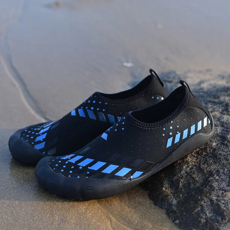 Мужская быстросохнущая акваобувь летняя Уличная обувь для плавания унисекс мягкие пляжные туфли на плоской подошве легкие кроссовки
