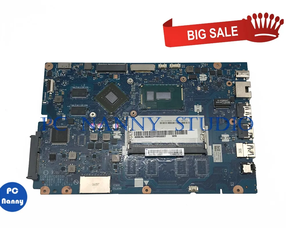PCNANNY 5B20L16835 для lenovo Ideapad 100 15IBD материнская плата ноутбука NM A681 i5 5200U 920m