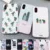 YiKELO Candy Color Art Leaf Print Phone Case for iPhone X 6 6s 7 8 Plus Cactus Plants Fashion Soft TPU Rubber Silicon Cover Capa