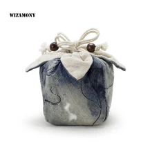 WIZAMONY-sac à thé Portable en coton pour voyage, Promotion aux couleurs variées, 1 pièce
