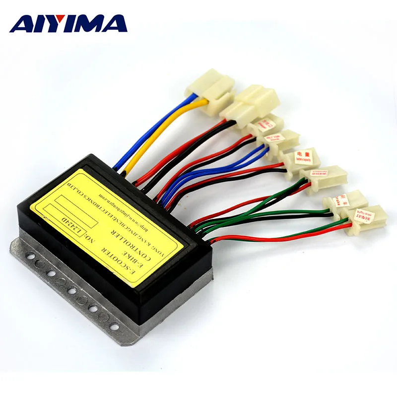 

AIYIMA 1pcs 24V 250W Motor Brush Controller For EV Electric Bicycle Scooter E-Bike