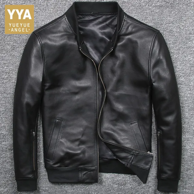 Czarne prawdziwa skóry Aviator kurtka stałe szczupła Pilot kurtka skórzana damska cuir made in tajwan