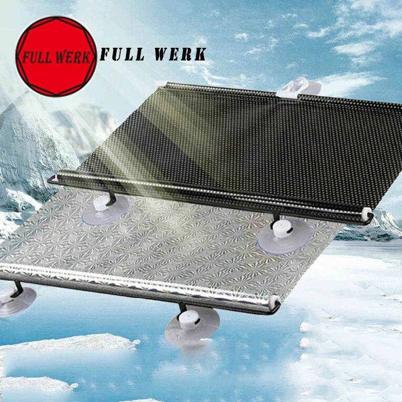

1pc Car Care Car-styling 125x68cm Front Window Sun Shades Cover Mesh Visor Shield Curtain Sun Auto Interior Accessories