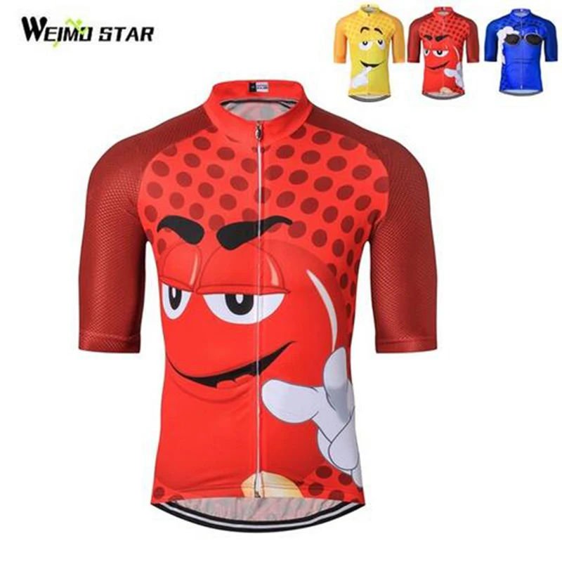 Cartoon Funny Men Cycling Jersey Pro Team Maillot Ciclismo Ropa MTB