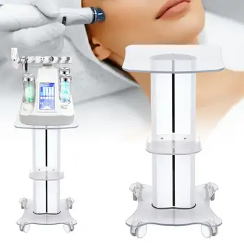 

Beauty Salon Trolley Salon Use Pedestal Rolling Cart Wheel Aluminum Stand Brace support v