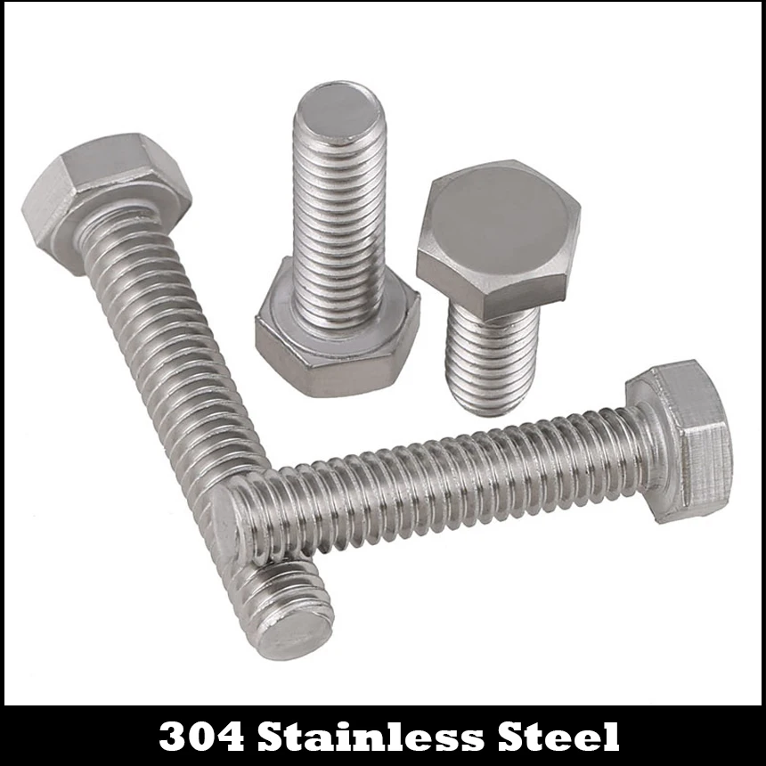 1/2-12 1/2-12*1-1/4 1/2-12*1 1-1/4 1 1-1/4 1 Inch Length 304 Stainless Steel UNC Coarse Thread Screw External Hex Hexagon Bolt 1