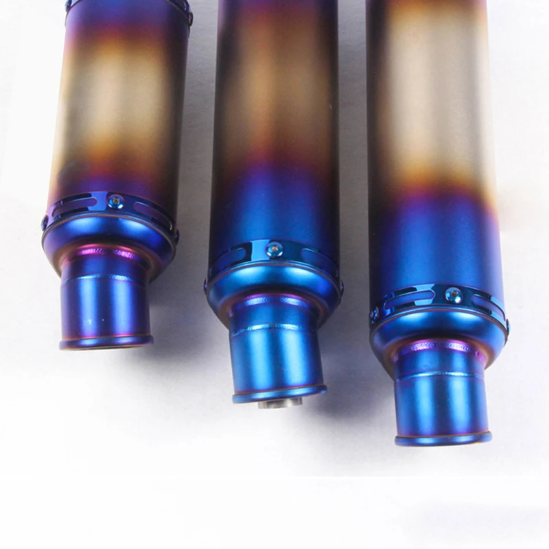 Universal Exhaust Pipe Muffler Silencer Tail Tip Escape with Removable DB Killer Exhaust System for Motorcycle ATV Bike