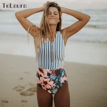 Сексуальный цельный купальник, пуш-ап, одежда для плавания, Женский Монокини, боди на молнии, купальник, женские купальники, летняя пляжная одежда