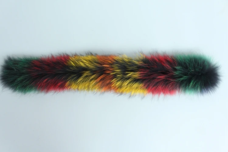 natural real raccoon fur hoody trim collar (14)