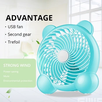 

Portable Mini USB Fan For Office Home Creative Double-vane Computer PC Fan Electric Laptop Fan With Double Side Fan Blades