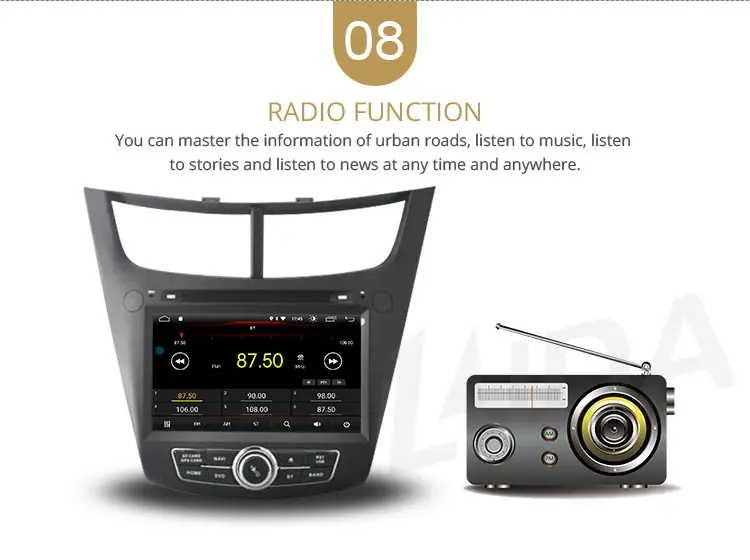 Discount LJDA 2 Din Car Radio Android 9.1 Car DVD Player For CHEVROLET SALT 2014 2015 GPS Navigation Stereo WIFI Multimedia IPS Canbus 10