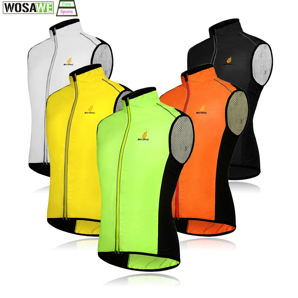 Download WOSAWE Windproof Cycling Sleeveless Vest Bicycle Jerseys ...