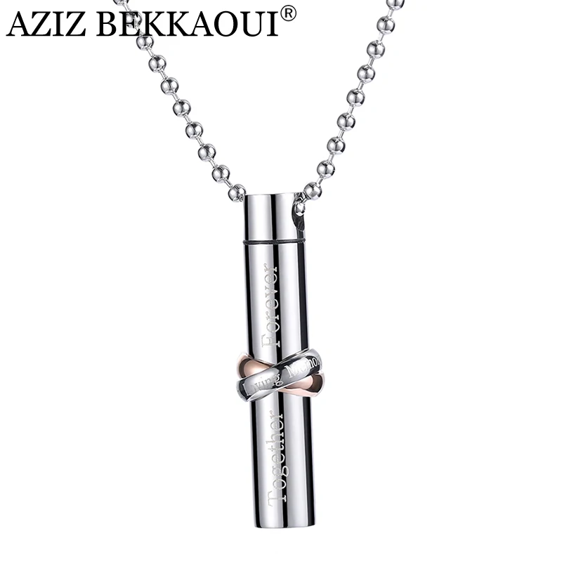 Bloque de Doble Cruz colgante collar de cenizas urna de la cremación Encanto Personalizado Personalizar