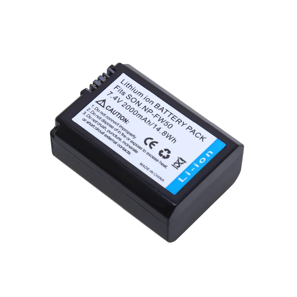 7.4V 2000mAh NP FW50 NP FW50 NPFW50 digital camera Battery for Sony