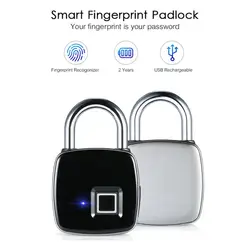 Смарт-ключ без отпечатков пальцев замок универсальный замок безопасности водостойкий USB Перезаряжаемый замок двери шкафа