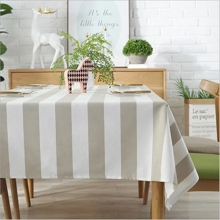 Fabric Cotton Linen Tablecloth Living Room Household Table Clothes