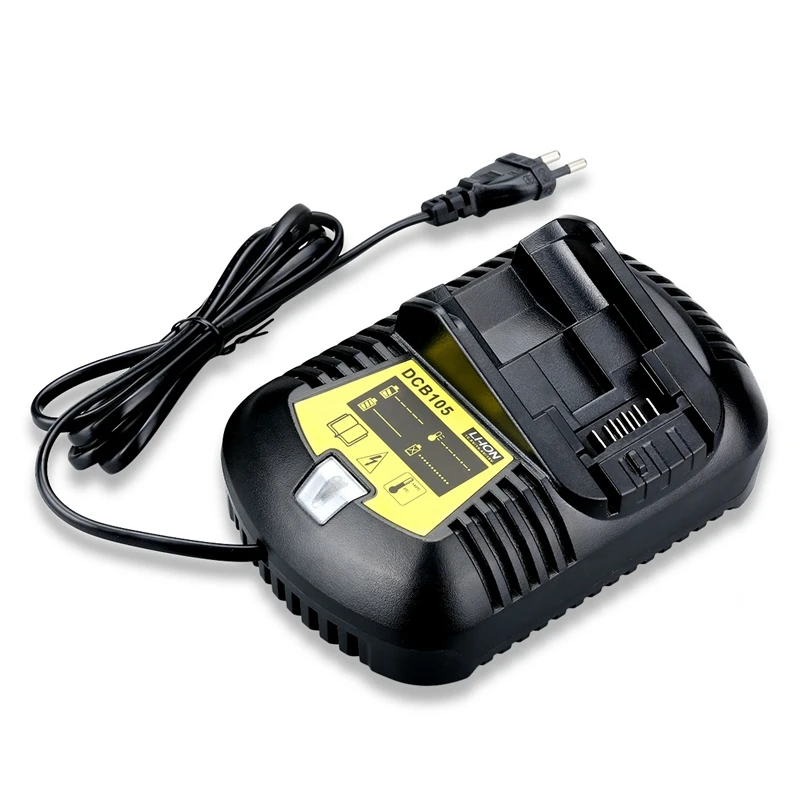 12V Max и 20V Макс литий-ионный Батарея Зарядное устройство 3A для Dewalt 10,8 V 12V 14,4 V 18V 20V Dcb101 Dcb115 Dcb107 Dcb105 Батарея штепсельная вилка европейского стандарта