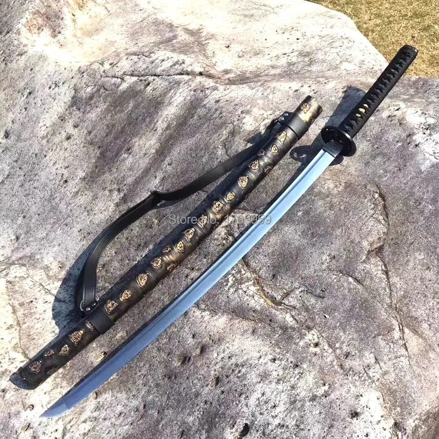 

Hand Forged 9260 Spring Steel Japanese Katana Samurai Sword Full Tang Very Sharp