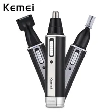 Kemei KM - 6631 3 In 1 Rechargeable Nose Ear Eyebrow Hair Trimmer Face Care Tool Nose Ear Hair Shaving Machine цена Kemei KM - 6631 3 In 1 Rechargeable Nose Ear Eyebrow Hair Trimmer Face Care Tool Nose Ear Hair Shaving Machine цены онлайн