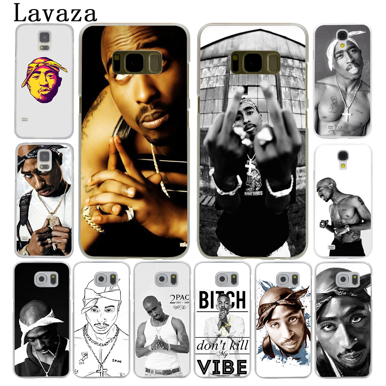 

Lavaza 2Pac Tupac Amaru Shakur Hard Style Phone Shell Case for Samsung Galaxy S7 S6 Edge S8 S9 S10 Plus S10E Cover