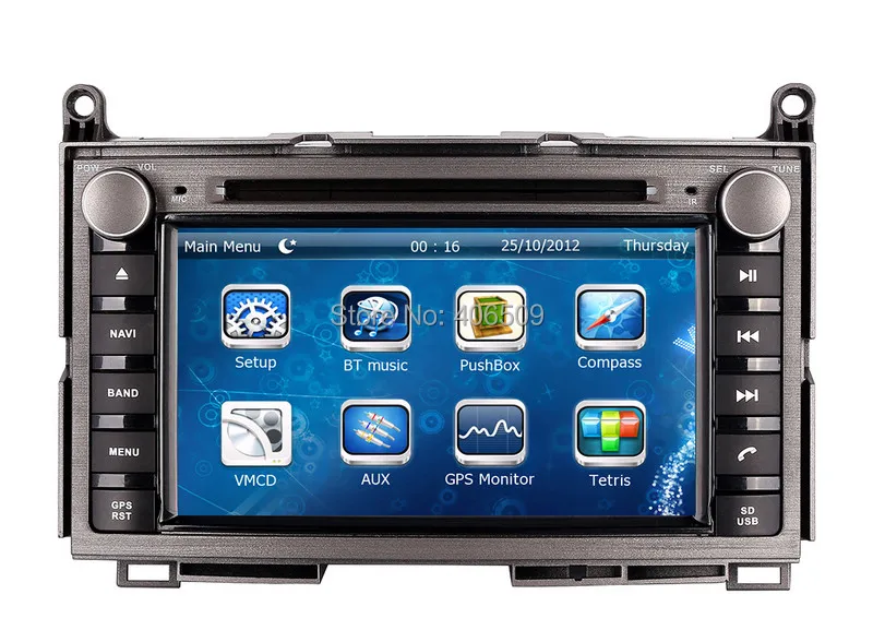 Best In Dash Auto Radio Car DVD Player for Toyota Venza 2008-2013 with GPS Navigation Bluetooth Map USB AUX Auto Audio Multimedia 1