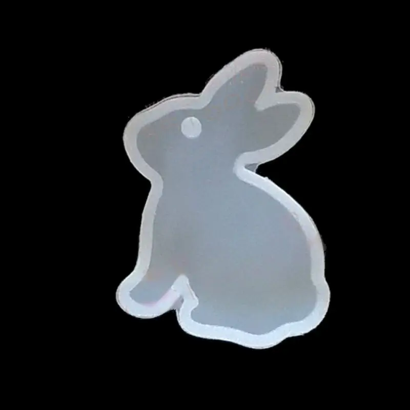 

1pc DIY Rabbit Cat Silicone Resin Molds Animal Pendant Necklace Jewelry Mold Tools