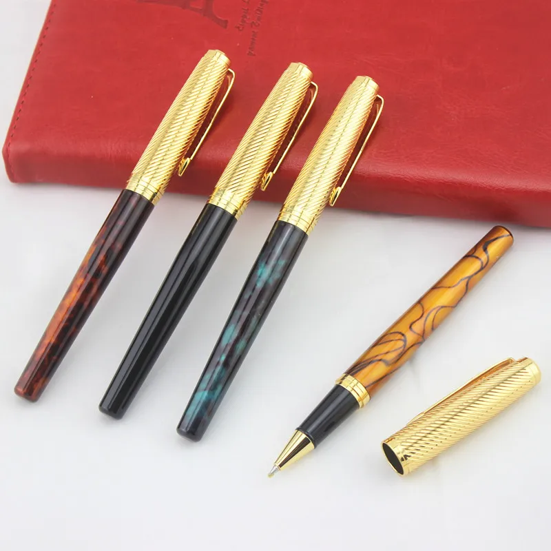 

Luxury Metal Iridium Roller Ball Pen 0.5mm Nib High Quality Ballpoint Pens Office Supplies Student Writing Gift