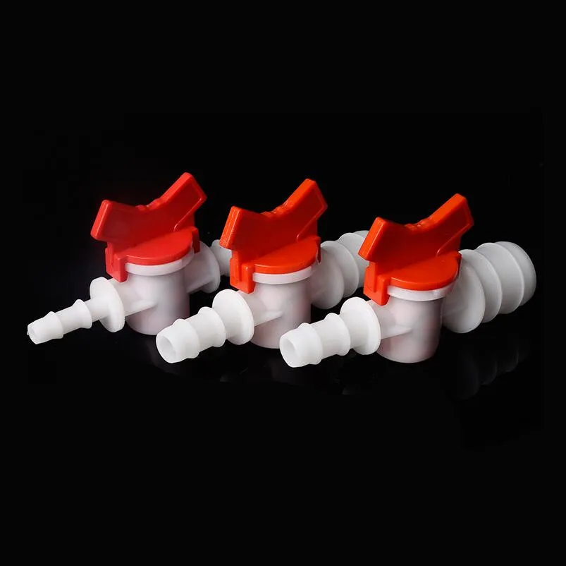 

4 6 8 10 12 16 20 25mm Hose Barbed Two Way Straight Reducing Plastic Ball Valve Aquarium Garden Irrigation Water Flow Control
