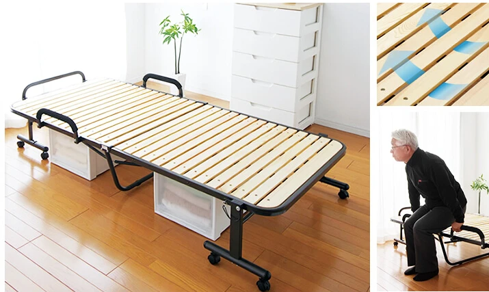 Japanese Tatami Metal Folding Bed Frame With Caters Bedroom Furniture Foldable Platform Bed Frame Wooden Slatted Bed Design Japanese Tatami Metal Folding Bed Frame With Caters Bedroom Furniture Foldable Platform Bed Frame Wooden Slatted Bed Design