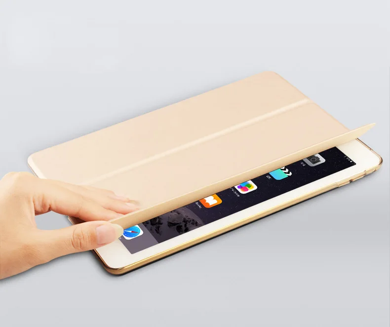 Умный чехол ZVRUA YiPPee из цветной искусственной кожи для iPad Air 2 с магнитом режим