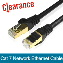 Cat7 Ethernet Cable RJ45 Computer XBOX Networking LAN Cords CAT 7 Jumper Gigabit Computer Copper Wire Core 10Gbps Network Cable