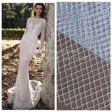 La Belleza белый/черный/вино бисером Чистая свадебное платье ткань черный круглый/подкладка 51 ''ширина