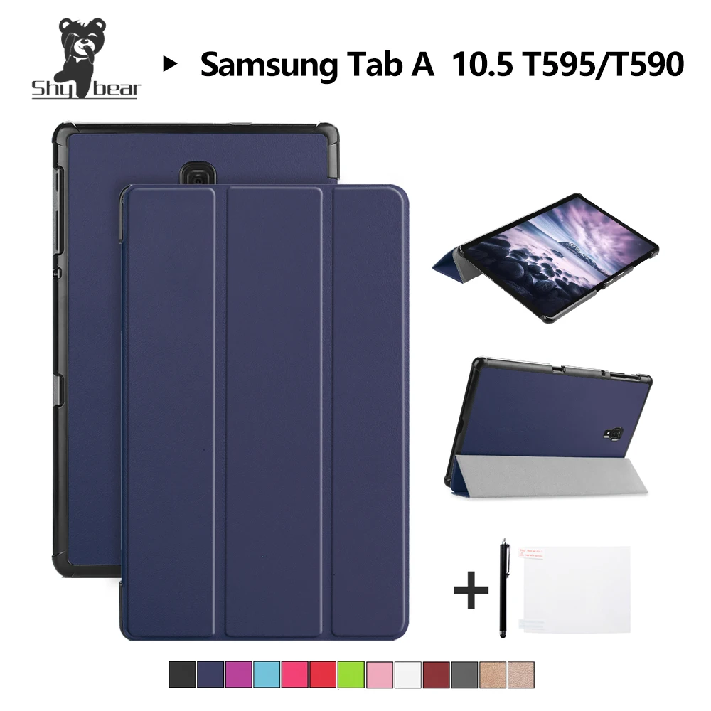 Чехол-книжка для samsung Galaxy Tab A 10,5 ''SM-T595 T590 T597 Tab A T595 10,5'' Магнитный чехол для планшета+ подарки