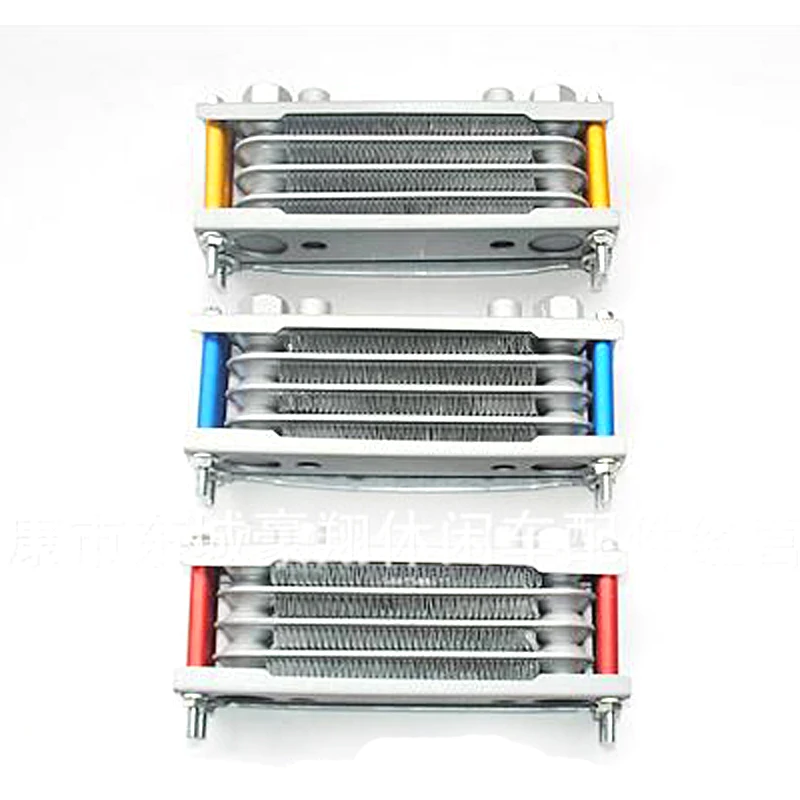 Universal Motorcycle Oil Cooler Radiator & CNC Plate cooling 125CC 140cc engine dirt bike radiator oil cooler