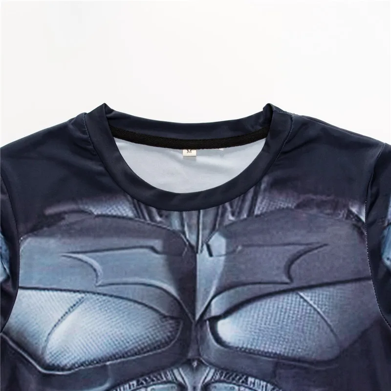 Футболки Супермена, мужские компрессионные футболки с Бэтменом, топы The Flash, футболки для фитнеса, мужские футболки, футболка для бодибилдинга, Рашгард