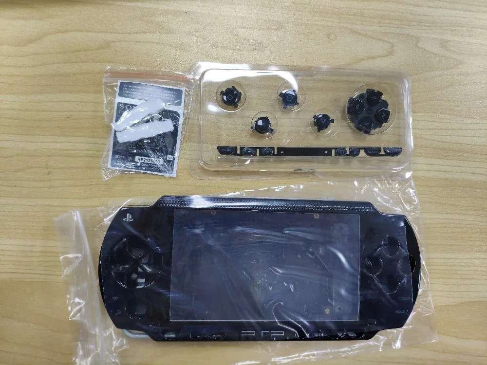 Черный цвет для psp 1000 psp 1000 полный корпус чехол с кнопками комплект