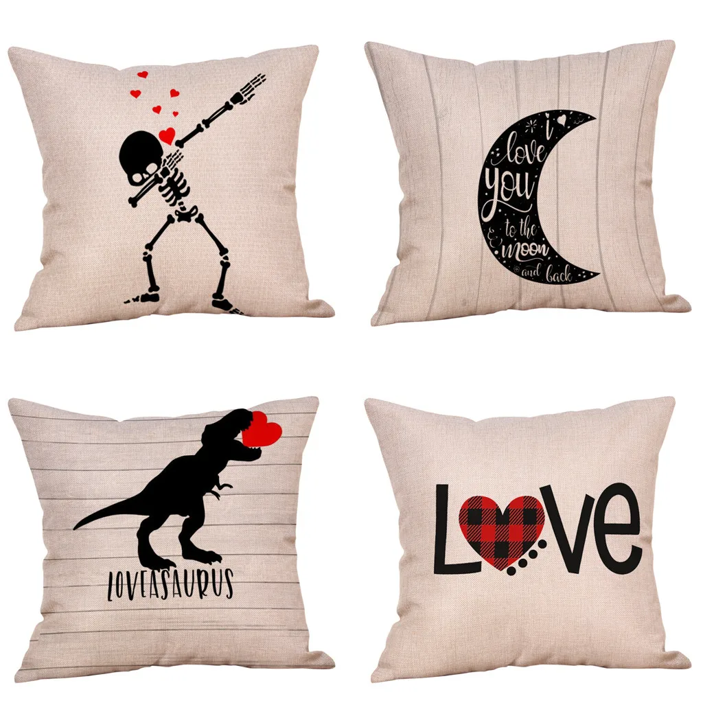 

Gacsidy Store dakimakura Happy Valentine's Day Throw Pillow Case Sweet Love Square