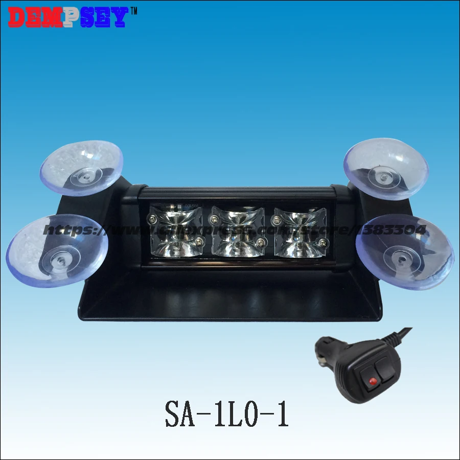 SA 1L0 1 High Power 9W Car Emergency Warning Lightbar Strobe Split
