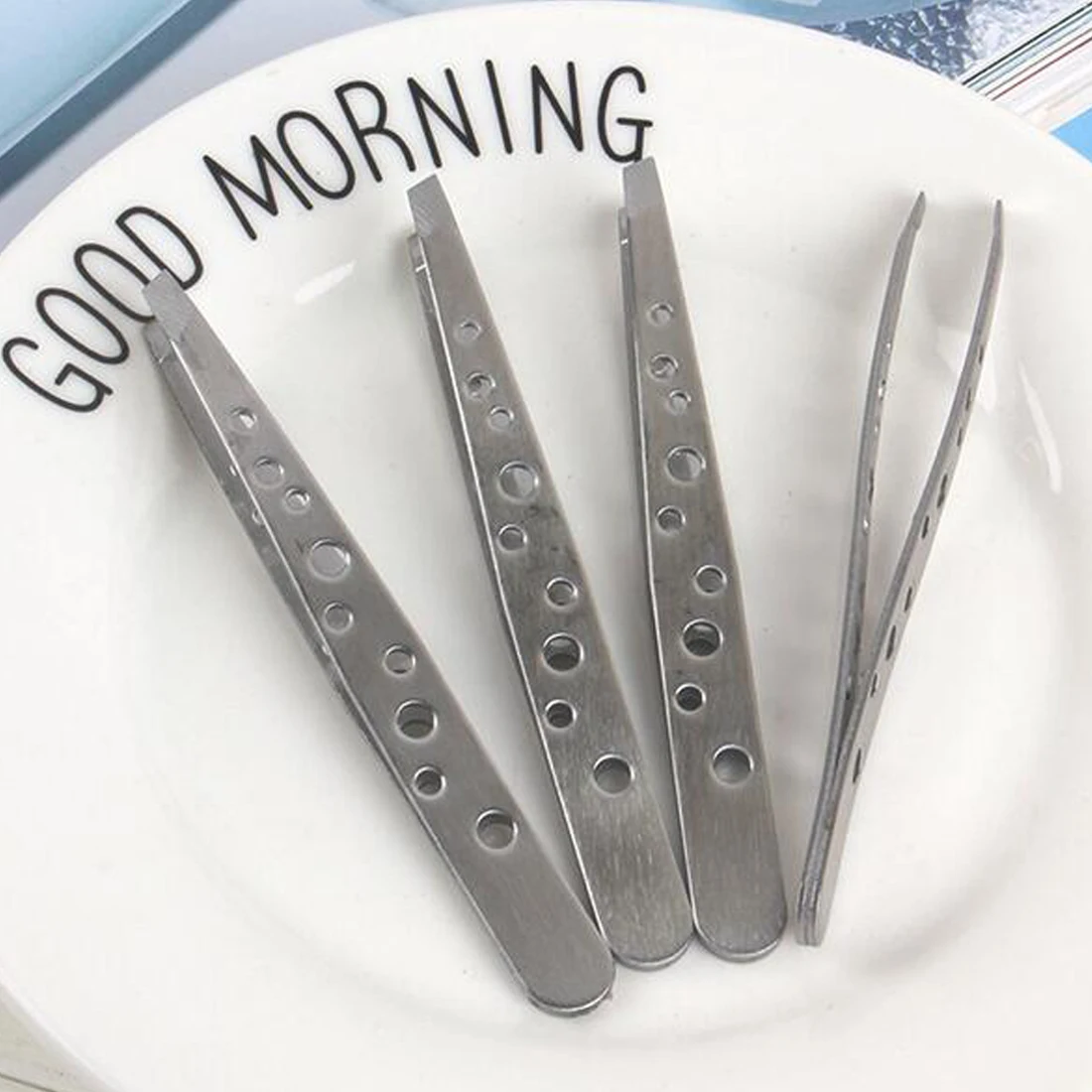 

Top selling Eyebrow Tweezers of BAKU Hollow Design Ultra Rigidity Fine Anti-Static Stainless Steel Tweezer Makeup Tool
