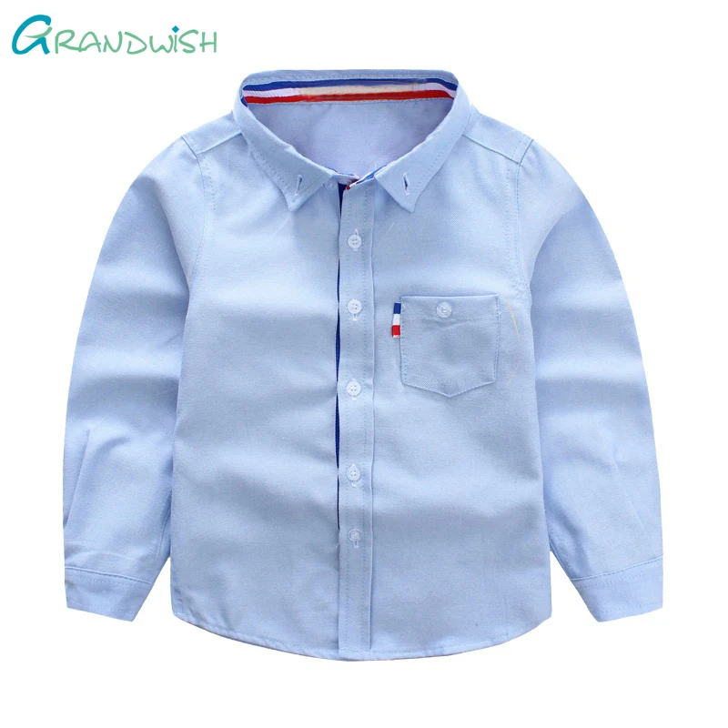 

Grandwish Children's Turn-down Collar School Shirt Boys Solid Shirt Kids Shirt Pullover for Girls Kids Clothing 3T-10T,SC795