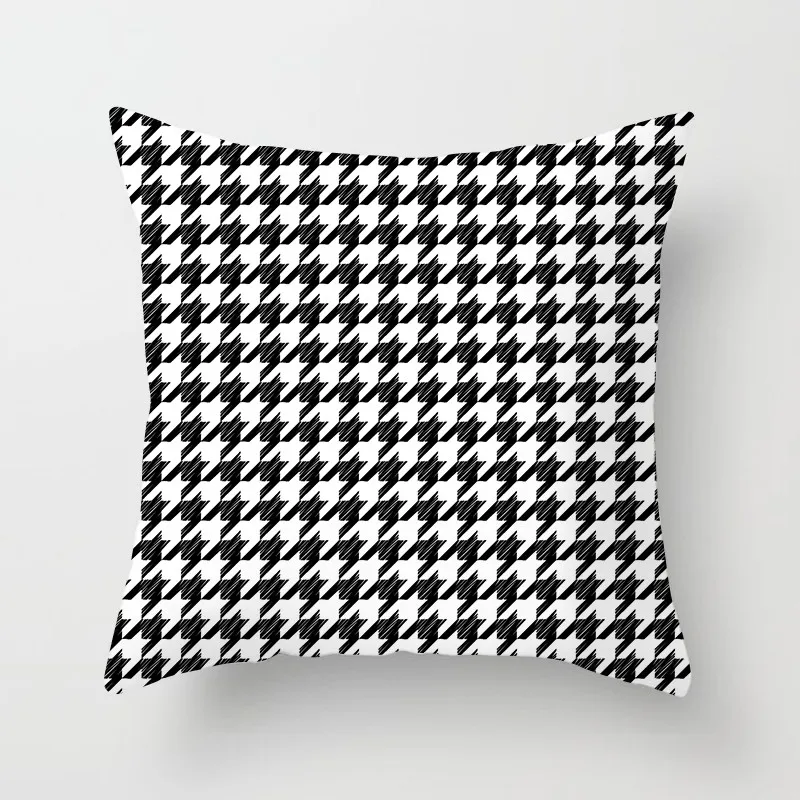 Fuwatacchi подушка в клетку для стула чехол полоску наволочка дома на сиденье машину