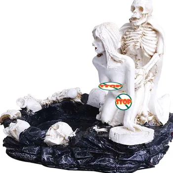 

Beauty Ashtray Lady Skull Ash Tray Fashion Multifunctional Home Room Halloween Decorations Cigarette Ashtray Gift R434