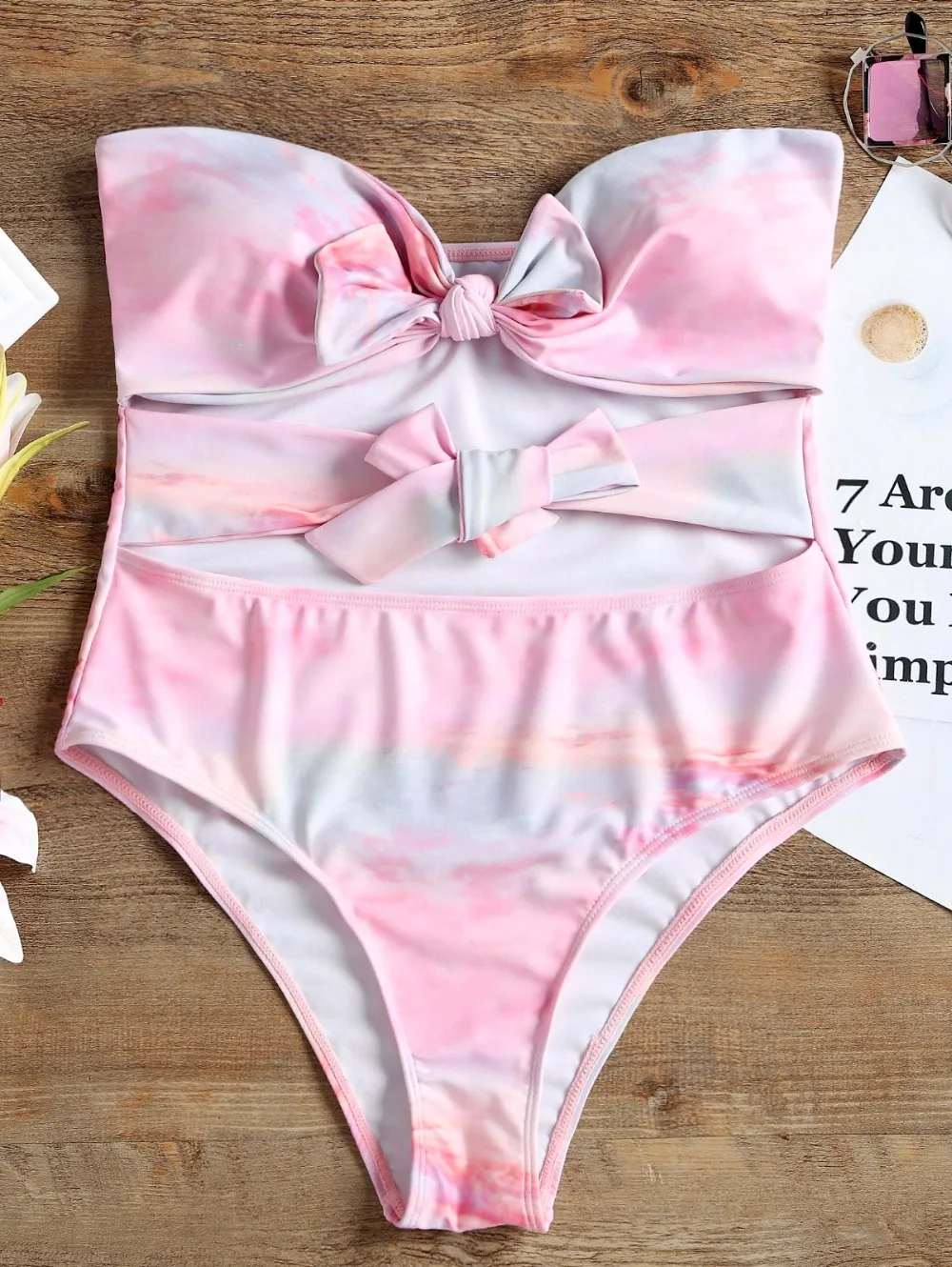 cute pink swimsuit