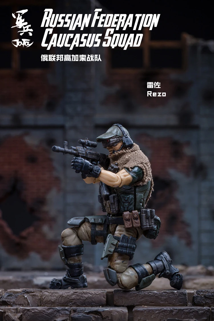 Figura de Ação Coleção do Esquadrão do Cáucase da Federação Russa em Stock-frete Soldados Joytoy 3 Pçs Lote Grátis 1 - 18 17 1 18 figura de ação soldados JOYTOY