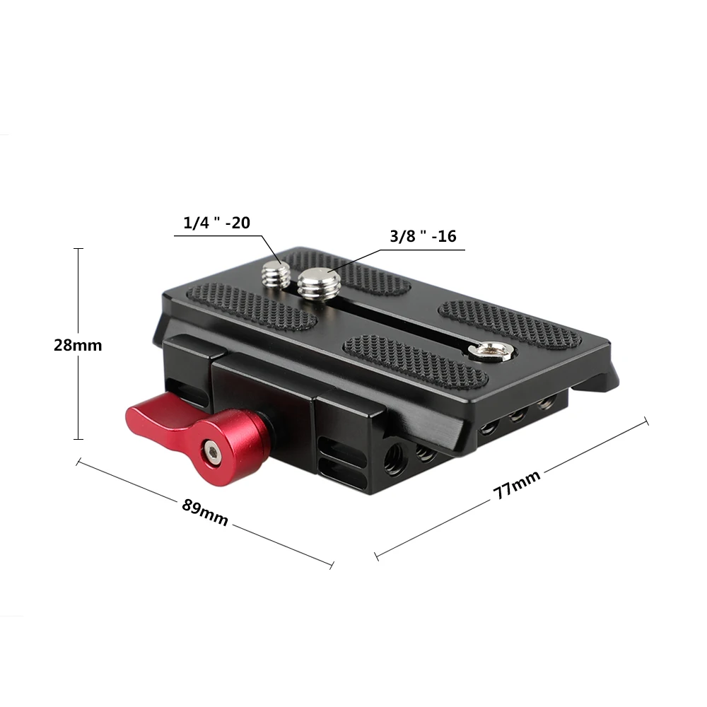 CAMVATE Quick Release Mount Base QR Plate for Manfrotto Standard Accessory (4)