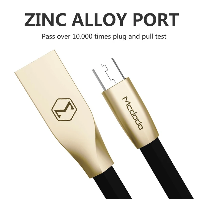 Mcdodo مايكرو كابل usb 2.1a شحن سريع كابل 2 متر 1.5 متر 1 متر كابل بيانات سلك microusb لسامسونج xiaomi هواوي lg الهاتف المحمول كابل